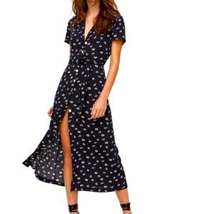 Aritzia Wilfred Button Down Shirt Dress in Daisy